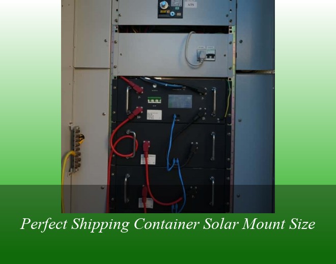 Perfect Shipping Container Solar Mount Size